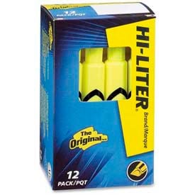 Avery® Hi-Liter Desk Style Highlighter Chisel Tip Fluorescent Yellow Ink Dozen 24000