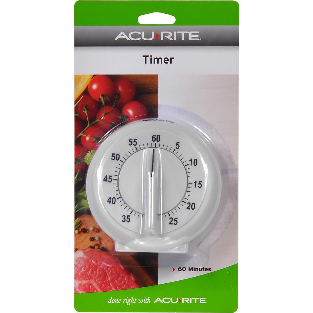 Timers, Timer Type: Mechanical , Timing Functions: Alarm, Count Down , Display Size: 3.8in , Power Source: Spring Wound , Display Type: Analog  MPN:00957A2