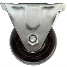 Fairbanks Regular Duty Rigid Caster 31-3-HR - Solid Hard Rubber 3