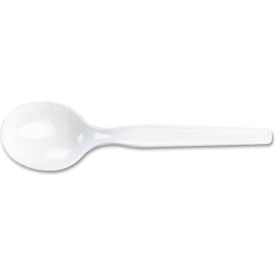 Dixie® Heavy Mediumweight Soup Spoons White Pack of 1000 SM207