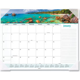 AT-A-GLANCE® Seascape Panoramic Desk Pad 22 x 17 Clear Corners Jan-Dec 2025 89803