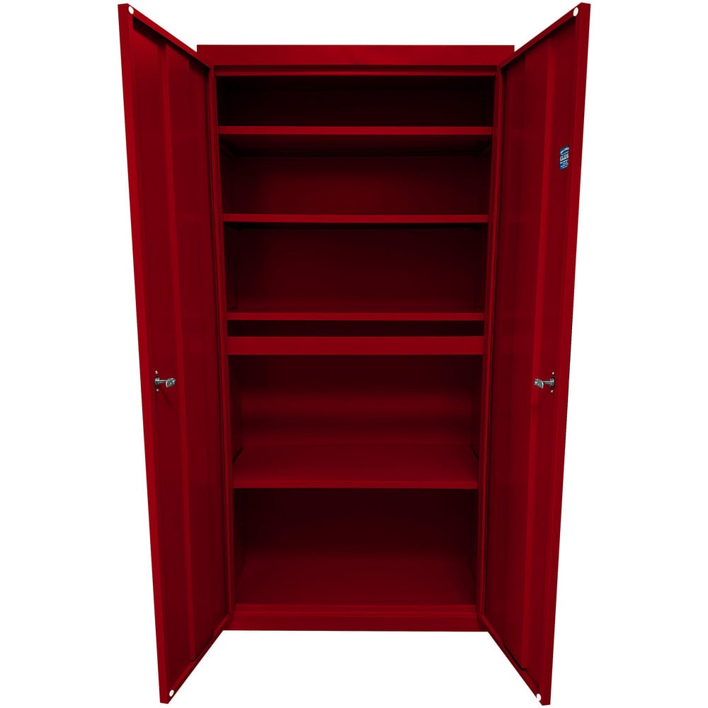 Storage Cabinets, Cabinet Type: Steel Storage Cabinet , Cabinet Material: Steel , Width (Inch): 24 , Depth (Inch): 18 , Cabinet Door Style: Flush  MPN:UA-241872-WR