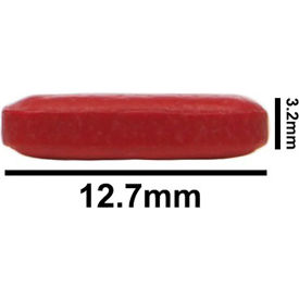 Bel-Art Spinbar Teflon Octagon Magnetic Stirring Bar 12.7 x 3.2mm Red 371090034