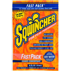 Sqwincher Fast Pack Liquid Concentrate - Orange 0.6 oz. 200/Carton 015304-OR