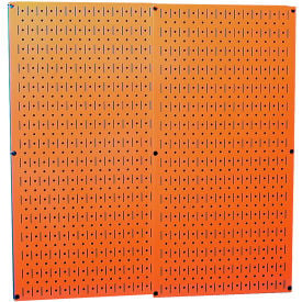 Wall Control Pegboard Pack- 2 Panels Orange Metal 32