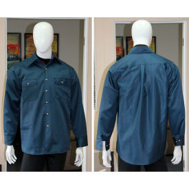 Chicago Protective Apparel Vinex® Flame Resistant Work Shirt Navy Blue 625-FR9B-N