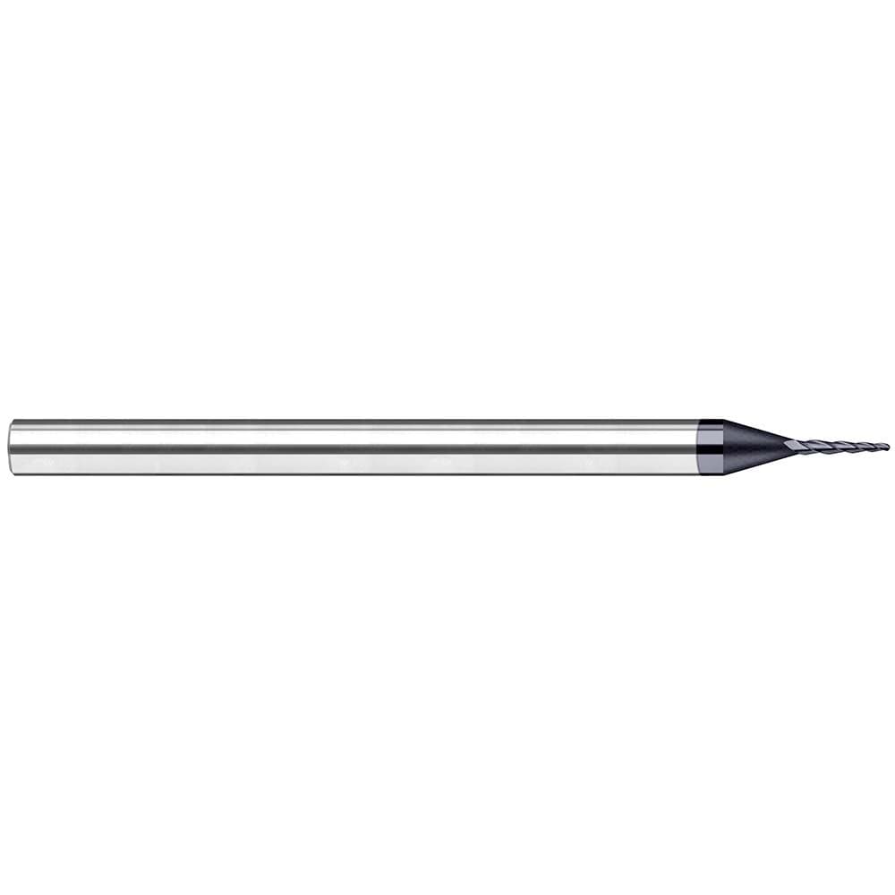 Tapered End Mills, Mill Diameter (Decimal Inch): 0.0600 , Length of Cut (Inch): 5/16 , Taper Angle Per Side: 20.00 , End Mill Material: Solid Carbide  MPN:802160-C6