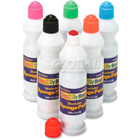 Creativity Street 2400 Sponge Paint Set 6 Assorted Colors 2.2 oz 6/Set 2400