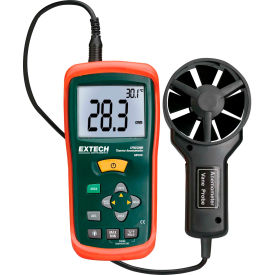 Extech AN100 CFM/CMM Mini Thermo-Anemometer Green/Orange 1.3