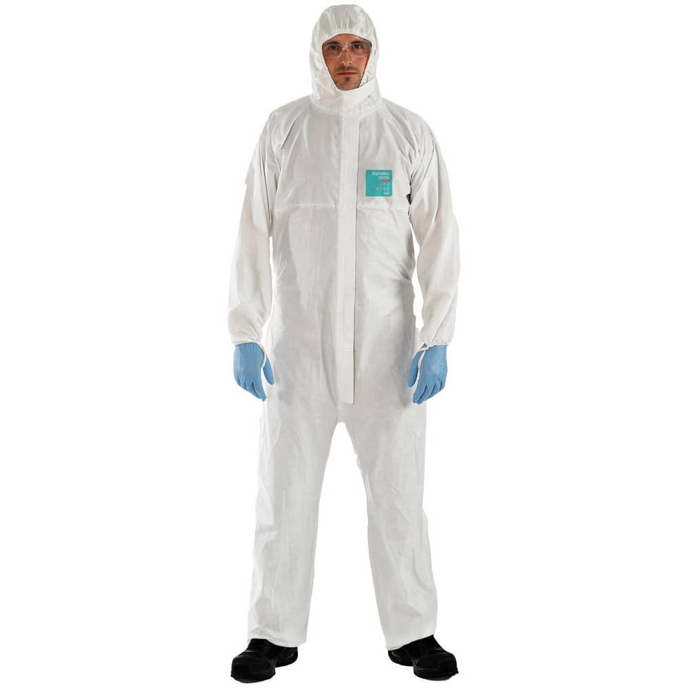 Disposable & Chemical Resistant Coveralls, Garment Style: Coveralls , Size: X-Large , Material: Microporous Polyethylene Laminate Non-Woven  MPN:WH20-T-92-111-0