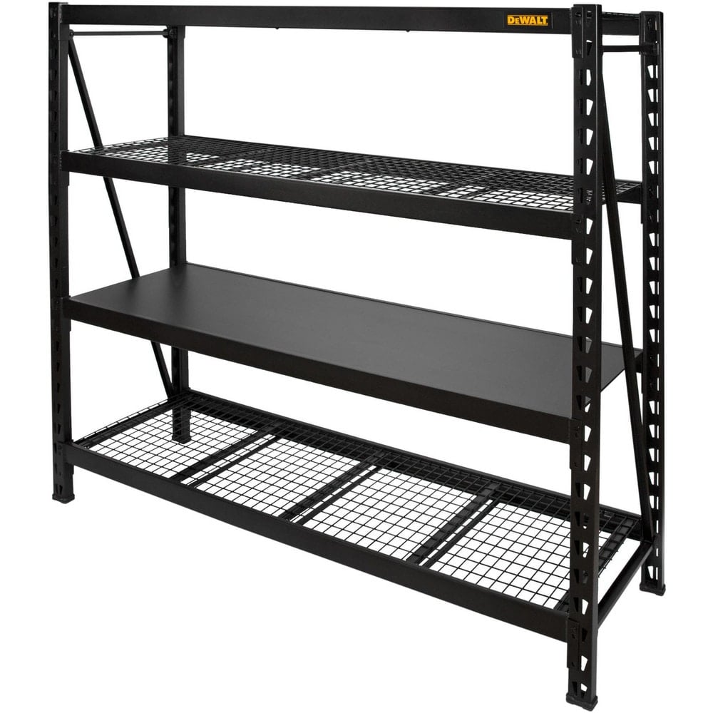 Steel Shelving, Adjustment Type: Adjustable, Slots , Boltless: No , Shelf Capacity: 2500lb , Mount Type: Back Mount, Plate Mount, Screw-in , Assembled: No  MPN:41660