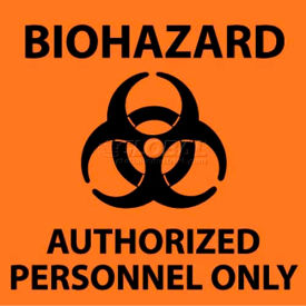 NMC S93P See Sign Biohazard Authorized Personnel Only 7