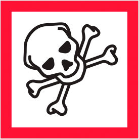 Tape Logic® Pictogram Skull and Crossbones Labels 1