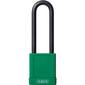 ABUS 74HB/40-75 Keyed Alike Lockout Padlock Non-Conductive 3-Inch Shackle Green 06775 - Pkg Qty 8 06775