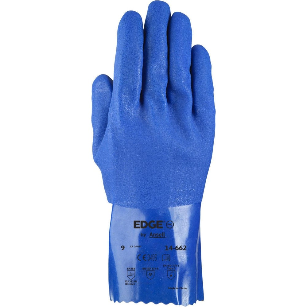 Chemical Resistant Gloves, Glove Type: Type C Chemical Resistant Gloves , Material: PVC , Size: Medium , Numeric Size: 8 , Coating Material: PVC  MPN:14662080