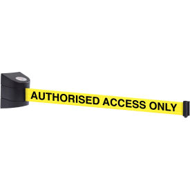 WallPro 450 Wall Mount Retractable Belt Barrier Black Case W/30' Yellow 