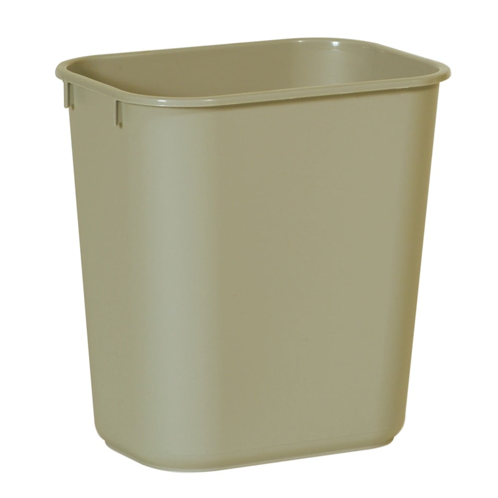 Rubbermaid Durable Polyethylene Wastebasket, 3 1/4 Gallons (12.3L), Beige (Min Order Qty 6) MPN:295500BG