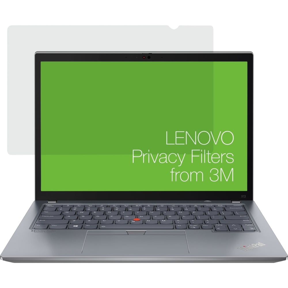 Lenovo 13.3 inch 1610 Privacy Filter for X13 Gen2 with COMPLY Attachment from 3M Matte - For 13.3in Widescreen LCD Notebook - 16:10 - 1 (Min Order Qty 2) MPN:4XJ1D33266