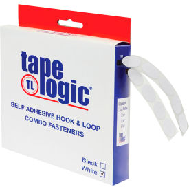 Tape Logic® Hook & Loop Tape Individual Dots with Adhesive 3/4