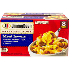 JIMMY DEAN Breakfast Bowl Meat Lovers 8 Count 90300029