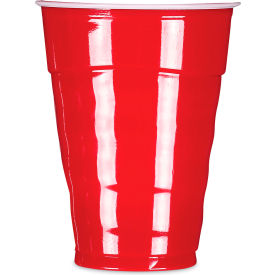 Hefty® Easy Grip Disposable Plastic Party Cups 9 oz Red Pack of 600 PAC C20950