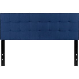 Flash Furniture Bedford Tufted Upholstered Headboard in Navy Queen Size HB1704-Q-N-GGHG-