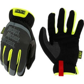 Mechanix Wear FastFit®Hi-VizRetail Work Gloves Synthetic Leather Black 2XL MFF-91-012