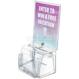 Approved 206009 Medium Molded Suggestion Box W/ Pocket Lock & Key 7.75