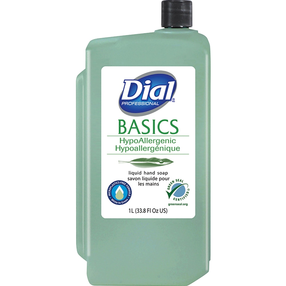 Dial Basics Liquid Hand Soap, Floral Scent, 33.8 Fl Oz, Green (Min Order Qty 7) MPN:DIA33821