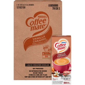 Coffee mate® Liquid Coffee Creamer Vanilla Caramel 0.38 oz Mini Cups Pack of 200 79129CT