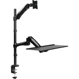 TygerClaw TYDS14011 Single Monitor Sit-Stand Workstation TYDS14011