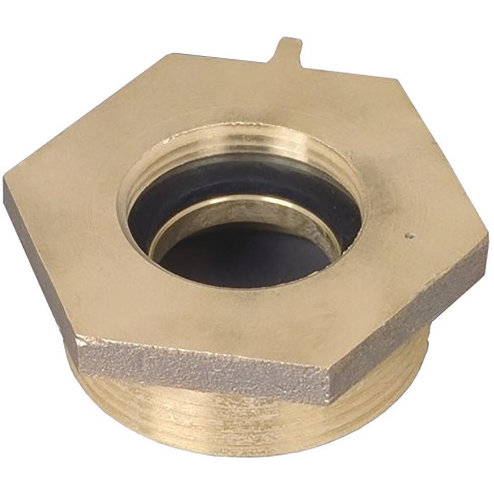 Brass & Chrome Pipe Fittings, Fitting Type: Female x Male Hex Nipple , Fitting Size: 2 x 1-1/2 , End Connections: FNPT x MNST , Material Grade: 360  MPN:FM2015F