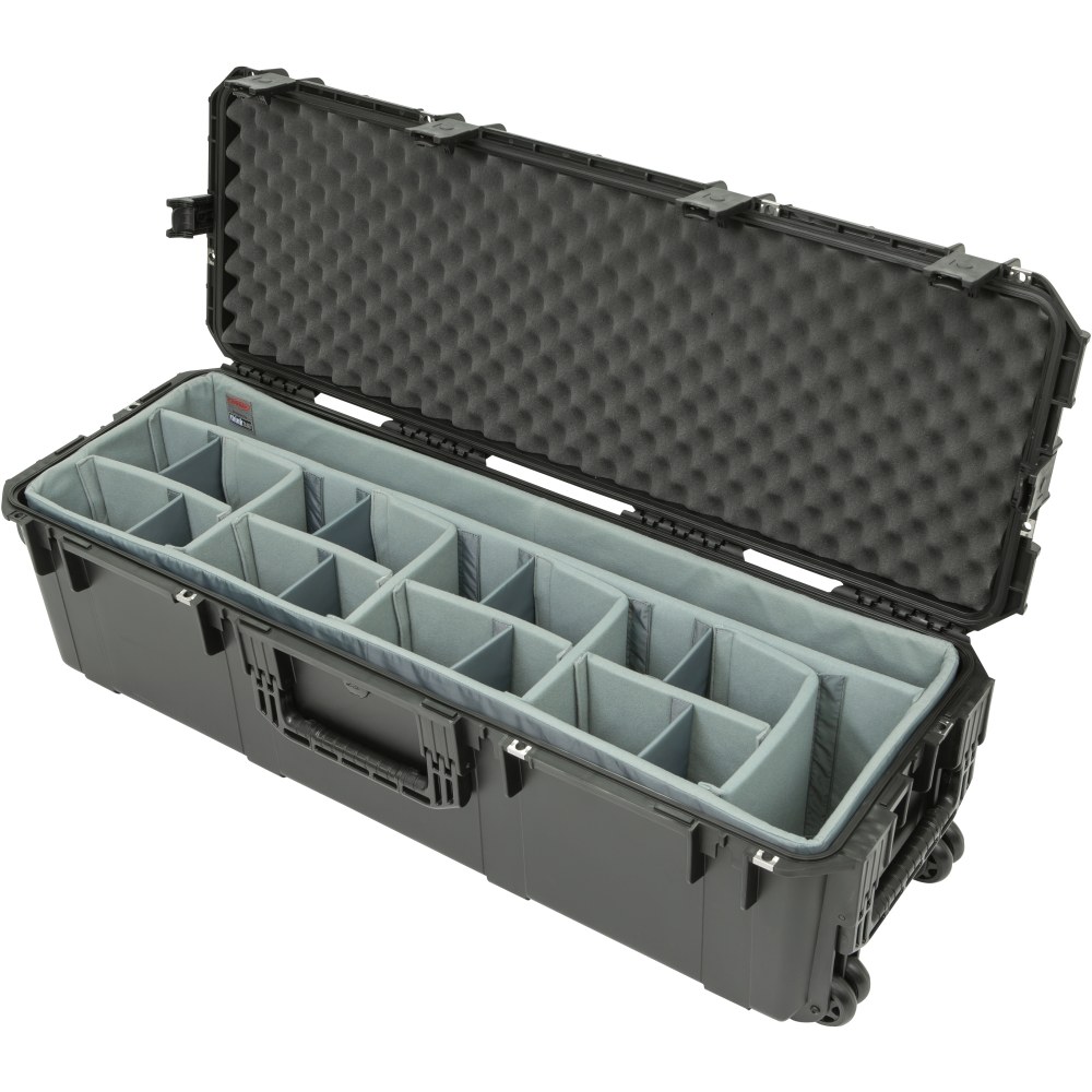 SKB Cases iSeries Protective Case With Padded Dividers And Wheels, 41-1/2in x 12-1/2in x 11-3/4in MPN:3I-4213-12DT