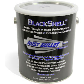 Rust Bullet BlackShell Protective Coating and Topcoat Gallon Can BSG BSG