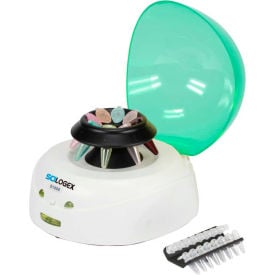 SCILOGEX D1008 EZee Mini-Centrifuge 8-Place 1.5/2.0ml Microtube Rotor and PCR Rotor Green 914041419999