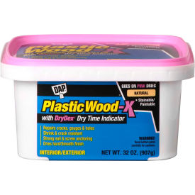 DAP® Plastic Wood-X® Latex All Purpose Wood Filler - 32 oz. Natural - 7079800543 - Pkg Qty 4 7079800543