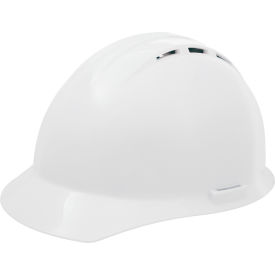 ERB® Americana® Vented Cap with Accessory Slots 4-Point Slide-Lock Suspension White - Pkg Qty 12 WEL19251WH