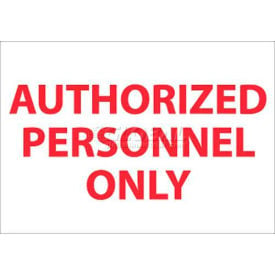 NMC M38P Restricted Area Sign Authorized Personnel Only 7