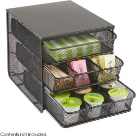 Safco 3275BL - Onyx Hospitality / Break Room Organizer 3 Drawers 3275BL