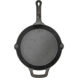 Winco CAST-10 Round Cast Iron Skillet - Pkg Qty 4 CAST-10