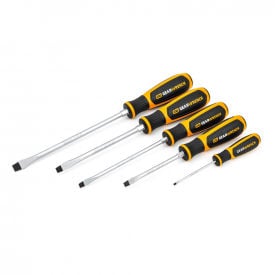 Gearwrench® 5 Piece Slotted Dual Material Screwdriver Set 80053H