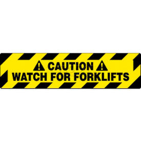 NMC WFS629 Walk On Floor Sign Caution Watch For Forklifts 6