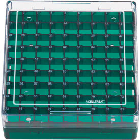 CELLTREAT® Storage Box CF Cryogenic Vial 100 Place Polycarbonate Non-sterile 229945