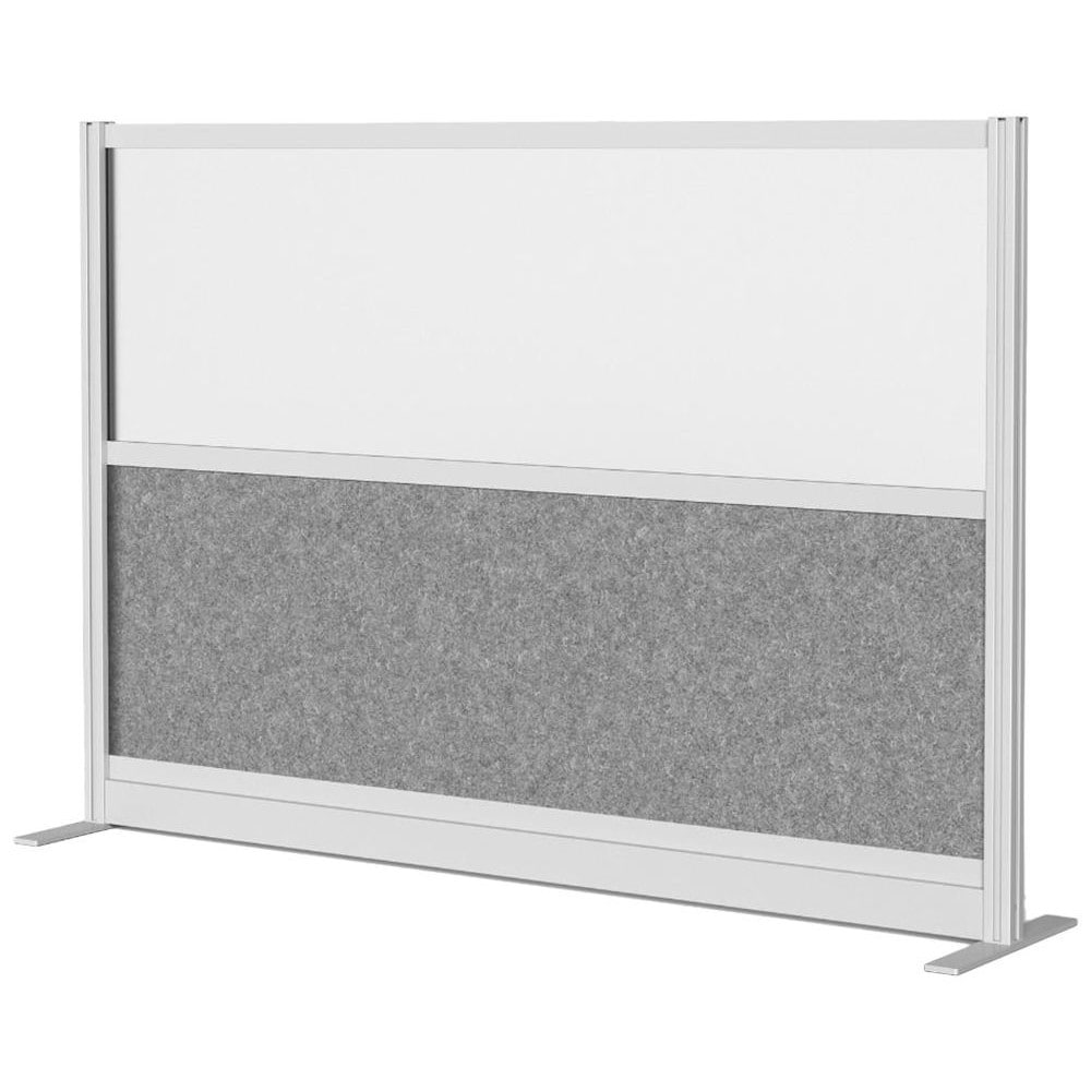 Office Cubicle Partitions, Office Cubicle Partition Type: Modular Wall Room Divider , Color: Gray, Frosted , Material: Aluminum , Mount Type: Freestanding  MPN:MW-7048-FWCGWG