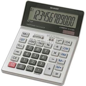 Sharp® 12-Digit Calculator VX2128V Tax Feature Dual Power 5