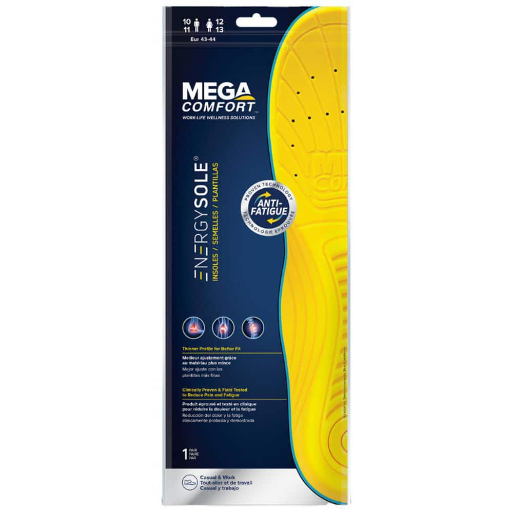 Insoles, Support Type: Comfort Insole , Gender: Unisex , Material: Dual-Layer Memory Foam, Cloth , Thickness: 0.25in , Color: Yellow MPN:ES-M1011/W1213