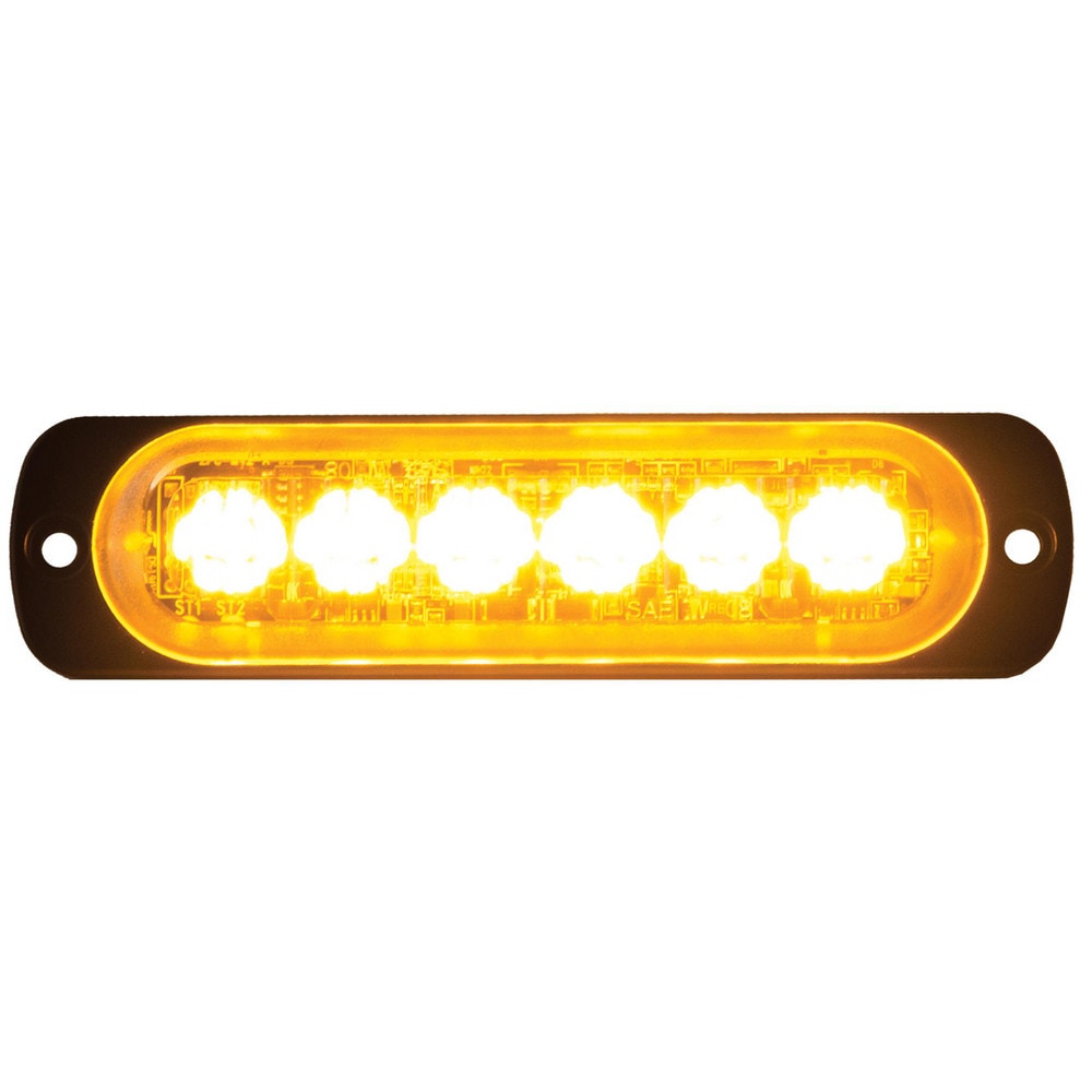 Automotive Emergency Lights, Light Type: LED Strobe Light , Color: Amber , Number Of Heads: 1 , Overall Length: 4.50 , Overall Width: 1  MPN:8891900