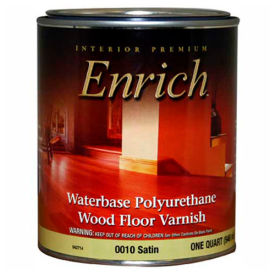 Enrich Varnish & Floor Finish Waterbase Satin Finish Quart - 542714 542714