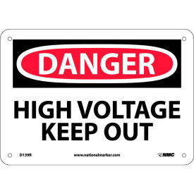 Safety Signs - Danger High Voltage Keep Out - Rigid Plastic 7