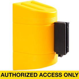 WallPro 300 Wall Mount Retractable Belt Barrier Yellow Case W/7-1/2' Yellow 